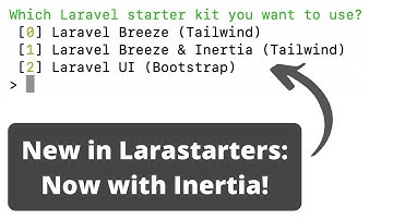 Larastarters v1.2: Inertia Starter with 3 Design Themes