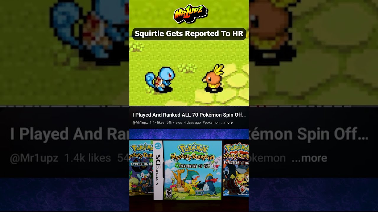 Squirtle Gets Reported To HR? - Pokemon Mystery Dungeon Explorers