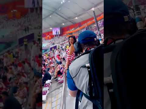 المشجعة الكرواتية إيفانا نول ملكة جمال كرواتيا سابقا في مونديال قطر 2022