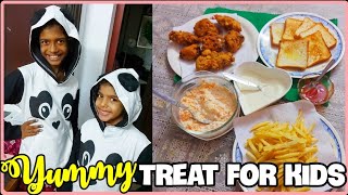 Yummy treat for kids,Kfc chicken recipe,perfect french fries,colselow,  mayonnaise broasted chicken