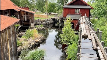 Exploring a unique 1600’s Swedish ironworks. Beautiful 4K walk with an adventurous atmosphere.