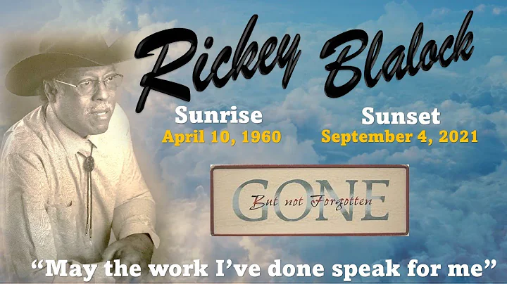 RICKEY BLALOCK TRIBUTE VIDEO (RLCinc CINEMA)
