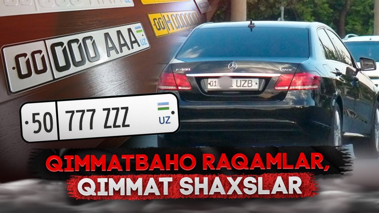 Radarga tushmaydigan UZB va AAA raqamlari