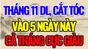 THÁNG 11 DƯƠNG LỊCH, CỨ CẮT TÓC VÀO 5 NGÀY NÀY, CẢ THÁNG CỰC GIÀU - Lời Phật Dạy #loiphatday