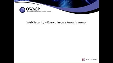 Application Security: Everything we know is wrong - Eoin Keary