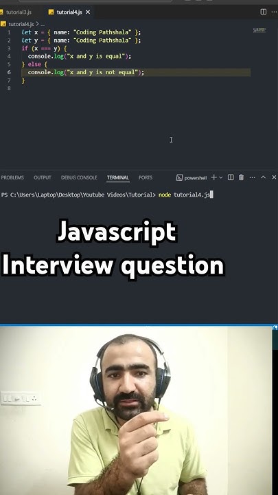 Object comparison in Javascript #coding #shorts #javascript #viral # ...