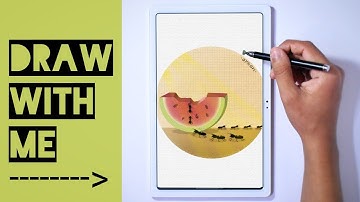 DRAW WITH ME This Ant Illustration In Infinite Painter - Tutorial