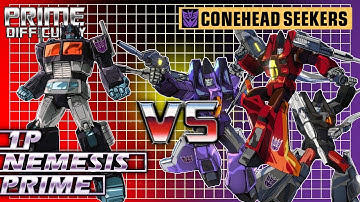 Transformers Devastation - Nemesis Prime Vs Conehead Seekers (Prime difficulty) Challenge Room 6