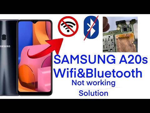 SAMSUNG A20s Wifi and bluetooth not turned on solution