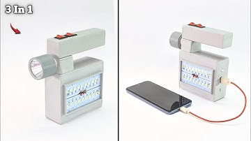 3 In 1 Gadgets: Torch + Emergency Light + Super Fast Power Bank