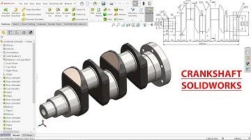 Crankshaft Design in SolidWorks | SolidWorks Tutorial