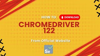 how to download chrome driver 122 version #chromedriver #webdriver #selenium