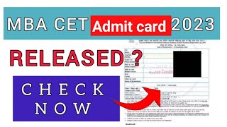 MAH MBA CET Admit Card 2023 | How To Check MBA CET Admit Card 2023