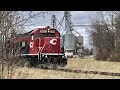 Railroad Switching On Ancient Industrial Railroad Spur, Old Track, Grain Train &amp; Cool Locomotives!