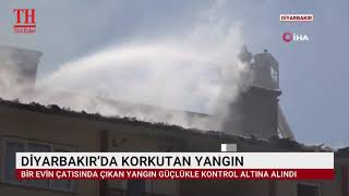 Di̇yarbakirda Korkutan Yangin