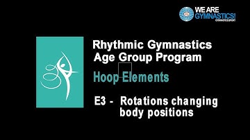 Rhythmic Gymnastics Age Group Program - Hoop Element E3  Rotations changing body positions