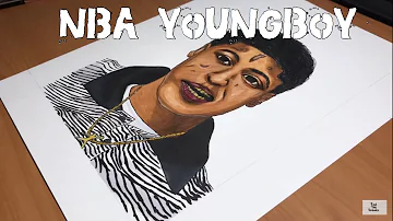 REAL LIFE DRAWING OF NBA YOUNGBOY!!| Timelapse  Drawing of NBA Youngboy