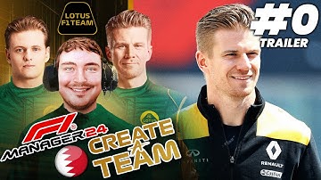 F1 MANAGER 24 CREATE A TEAM (Lotus F1 Team) #0 | OFFICIAL TRAILER