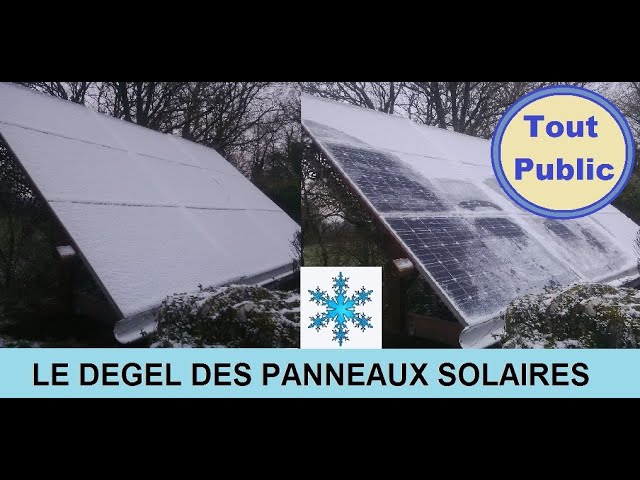 Le dégel des panneaux solaires 