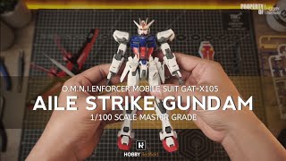 BANDAI MG AILE STRIKE GUNDAM 1/100 SCALE - SPEED BUILD