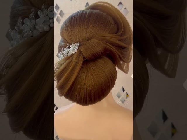 Floting bun hair style easy technique