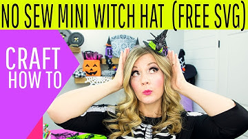 No Sew Mini Witch Hat DIY (FREE template)