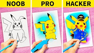 WHO IS A WINNER? || Teacher VS Student Challenge! Drawing hacks by 123 GO! GLOBAL