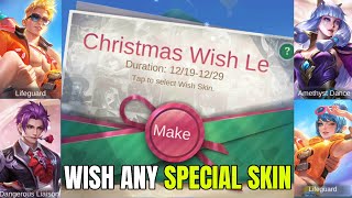 CHRISTMAS WISH EVENT ~ WISH ANY SPECIAL SKIN ~ MOBILE LEGENDS BANG BANG