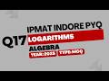 IPMAT Indore PYQ 2025 | Algebra | MCQ Question 17 | Quantitative Aptitude