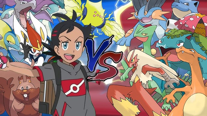 Pokemon Battle USUM: Ash Vs Red Origin (Pokemon Anime Vs Pokémon Origins) 