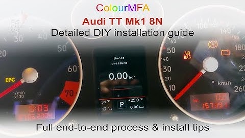 Audi TT Mk1 8N ColorMFA detailed end-to-end installation guide. ColourMFA  how to guide.