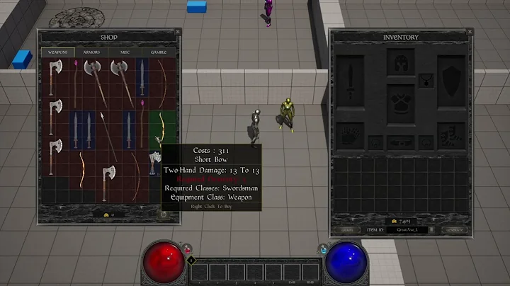 Unreal Engine Top-Down RPG Template: Shop NPC