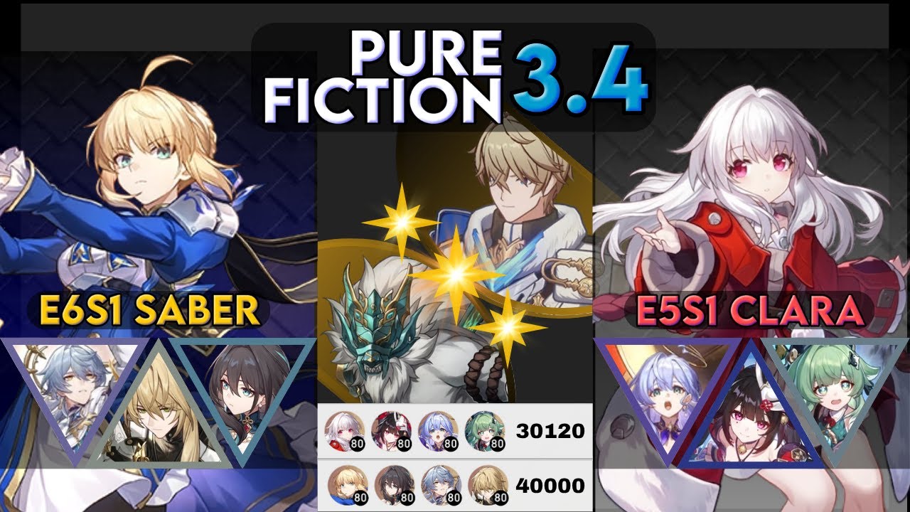 [Pure Fiction 3.4] Saber & Clara Honkai Star Rail YouTube