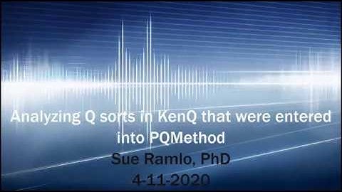 Using KenQ to analyze sorts from PQmethod