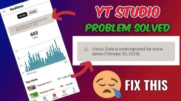Views Data Is Underreported For Some Dates (20 February 2024) Yt Studio Underreported Problem Solved