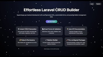 Laravel CRUD Builder (Model, Migration, Controller, Blade, API CRUD Builder and Artisan Command)