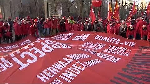 Manifestation nationale à Bruxelles pour défendre le pouvoir d’achat