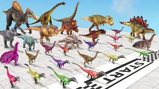 Race to eat Neon Deinonychus Aliens Escape from Monster  Animal Revolt Battle Simulator