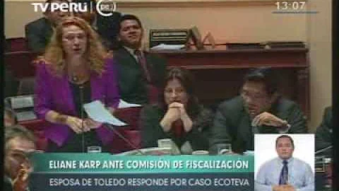 As fue el interrogatorio a Eliane Karp, en horas de la maana (28 de oct. del 2013)