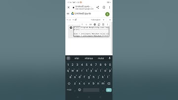 Program menghitung "Luas Segitiga" menggunakan Google Colab