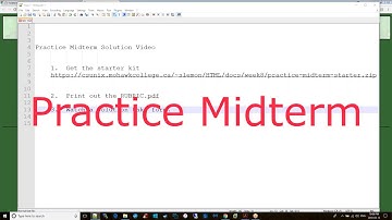 HTML/CSS: Practice Midterm