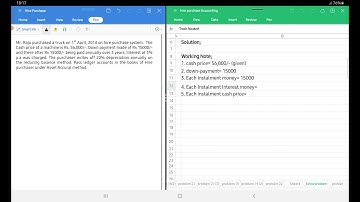 Extra problem on Ledger Accounts in the Books of Hire purchaser