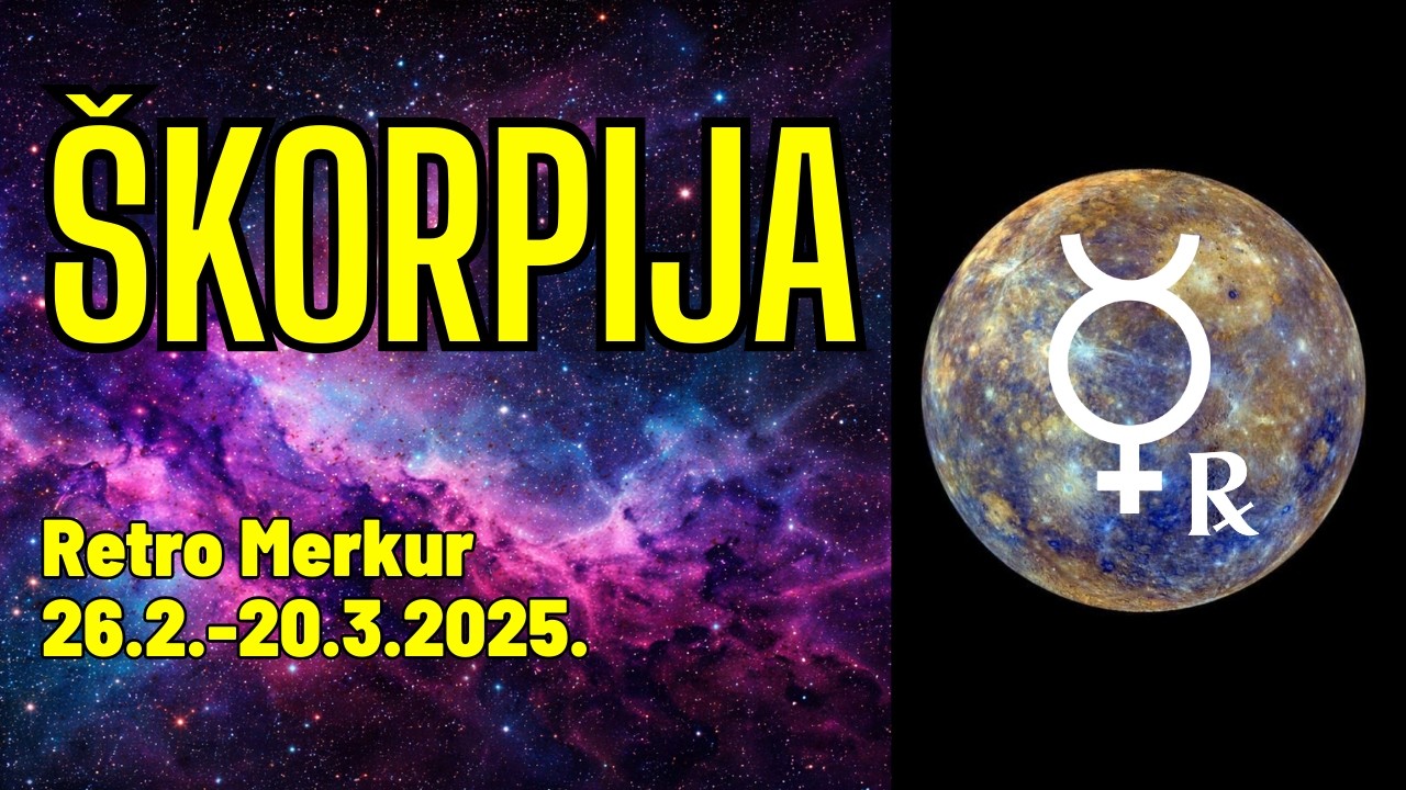 ŠKORPIJA-VELIKA SREĆA ZA VAS🥳🥳🥳(Čitanje za Retro Merkur 26.2.-20.3.2026.)