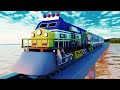 Lego Fall in Water from Train - Funny Cartoon Animation - choo choo train kids videos