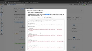 Generating LaTeX Beamer Templates Using AI in CoCalc