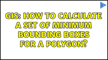 GIS: How to calculate a set of minimum bounding boxes for a polygon? (2 Solutions!!)