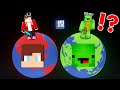 JJ and Mikey Survived on PLANET in Minecraft Survival Battle Challenge Maizen Mizen JJ and Mikey