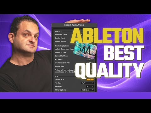 Learn Ableton Export Audio Best Quality Settings