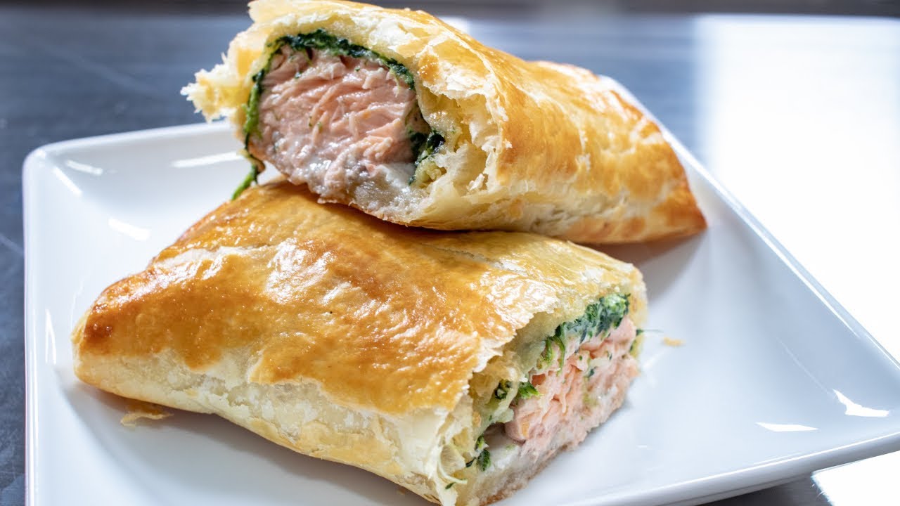 Easy Salmon En Croute Recipe - YouTube