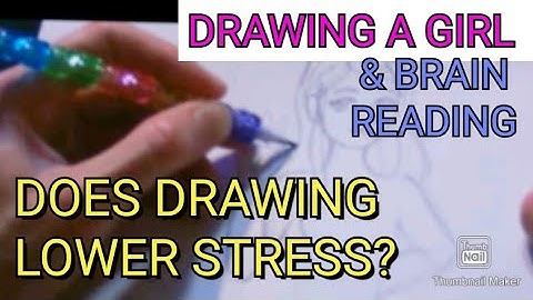 Drawing A Girl & Watching EEG Brainwave Data From An Emotiv Insight. Does drawing lower Stress?